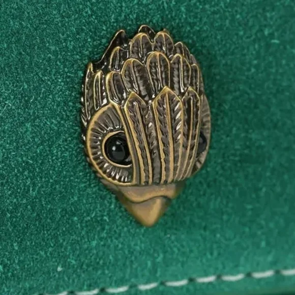 Kurt Geiger (NWT) Green Suede Bond Crossbody Bag - Picture 6 of 6